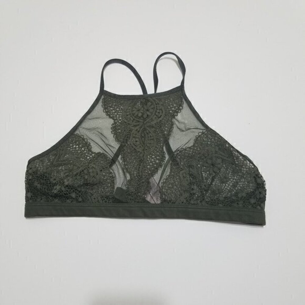 Victoria's Secret Lace Bra Green Size M